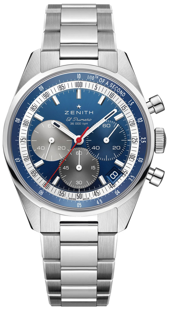 Chronomaster Chronograph 38mm in Steel on Steel Bracelet with Blue Dial