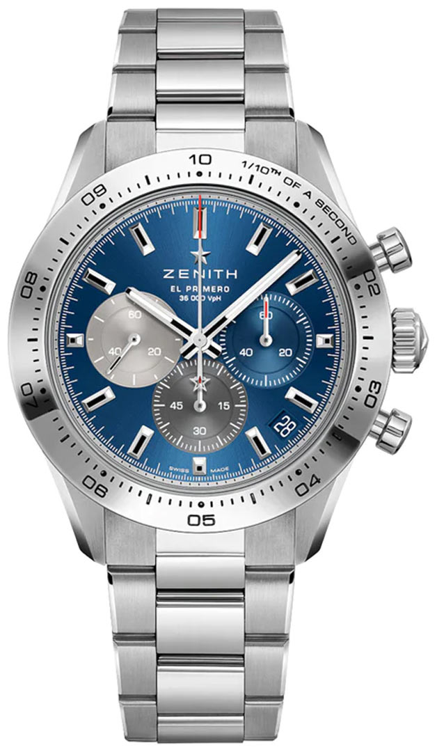 Chronomaster Sport 41mm in Steel on Steel Bracelet with Blue Dial