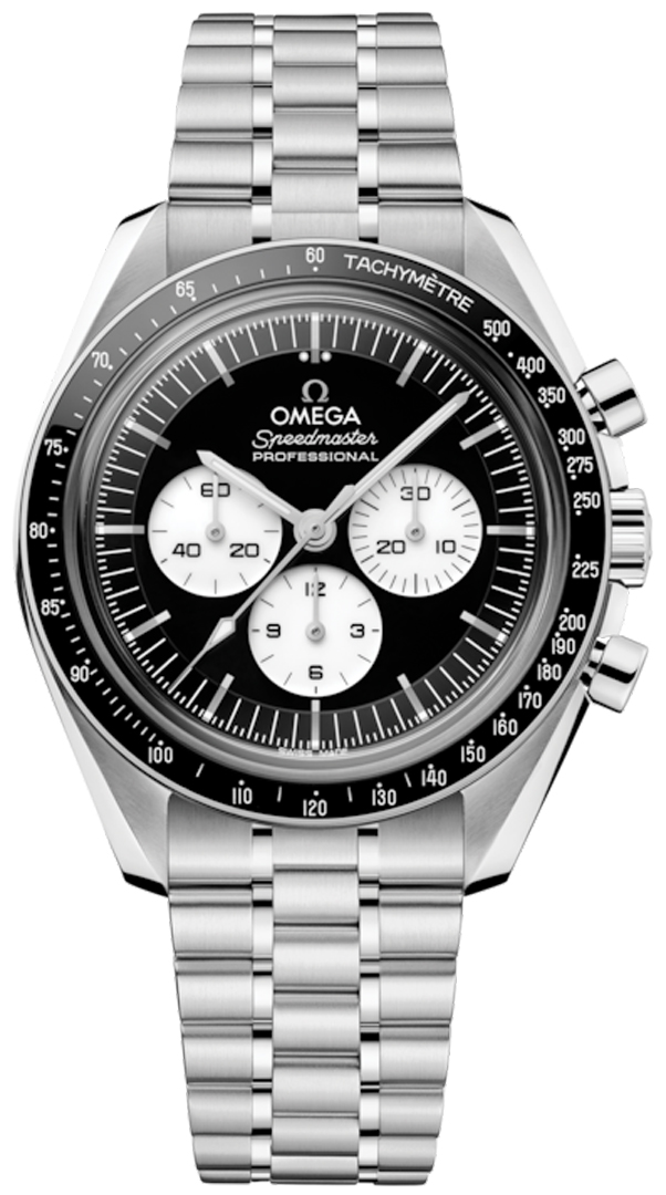 Speedmaster Professional Co-Axial Master Chronometer in Steel with Black Bezel on Steel Bracelet with Black Dial with White Sub Dials