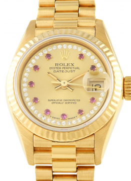 Pre-Owned Rolex 69178 President 26mm in Yellow Gold with Fluted Bezel 69178