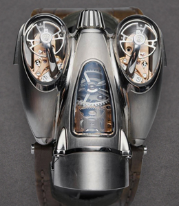 HM9 Horological Machine No.9 Road Edition in Titanium - L.E. 33 Piece on Brown Calfskin Leather Strap with Black Dial