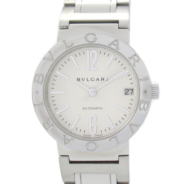 Bvlgari-Bvlgari 33mm in Steel Steel on Bracelet with Silver Dial