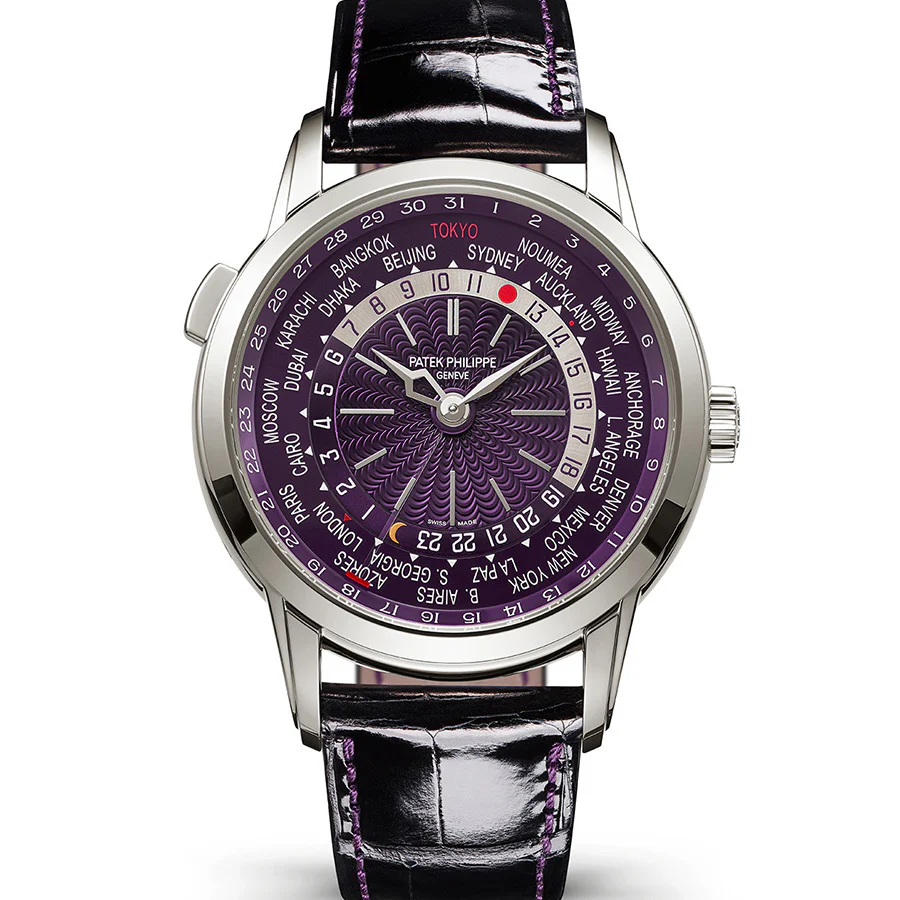 Complications 5330 Perpetual Calendar in White Gold - L.E 300 pcs on Black Crocodile Leather Strap with Purple Dial