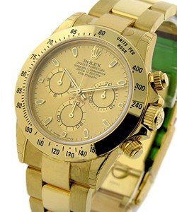 Daytona in Yellow Gold on Yellow Gold Oyster Bracelet with Champagne Dial