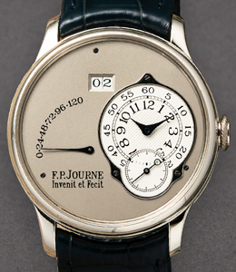 Octa Réserve De Marche 38mm in Platinum on Black Crocodile Leather Strap with Silver Dial