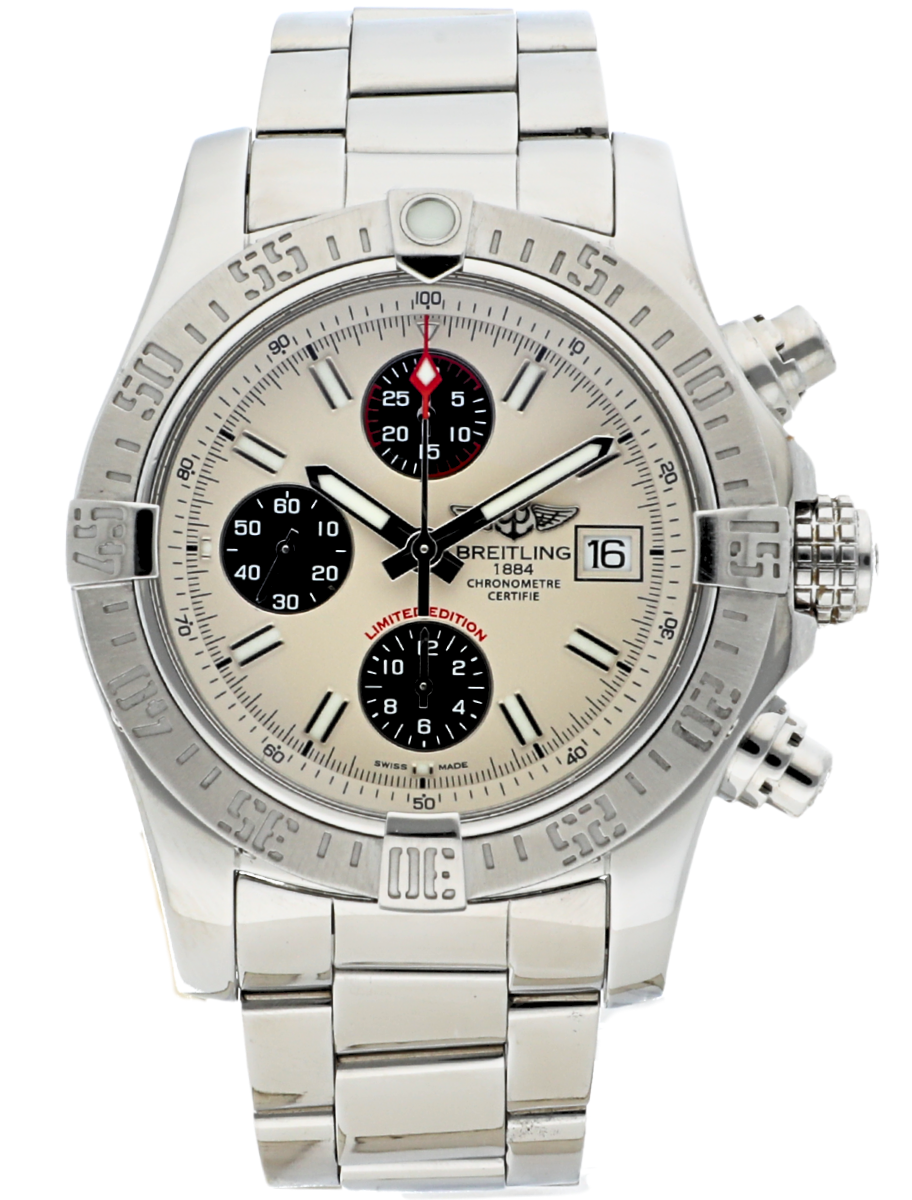 Avenger II Chronograph in Steel Limited Edition on Steel Bracelet with Silver Dial