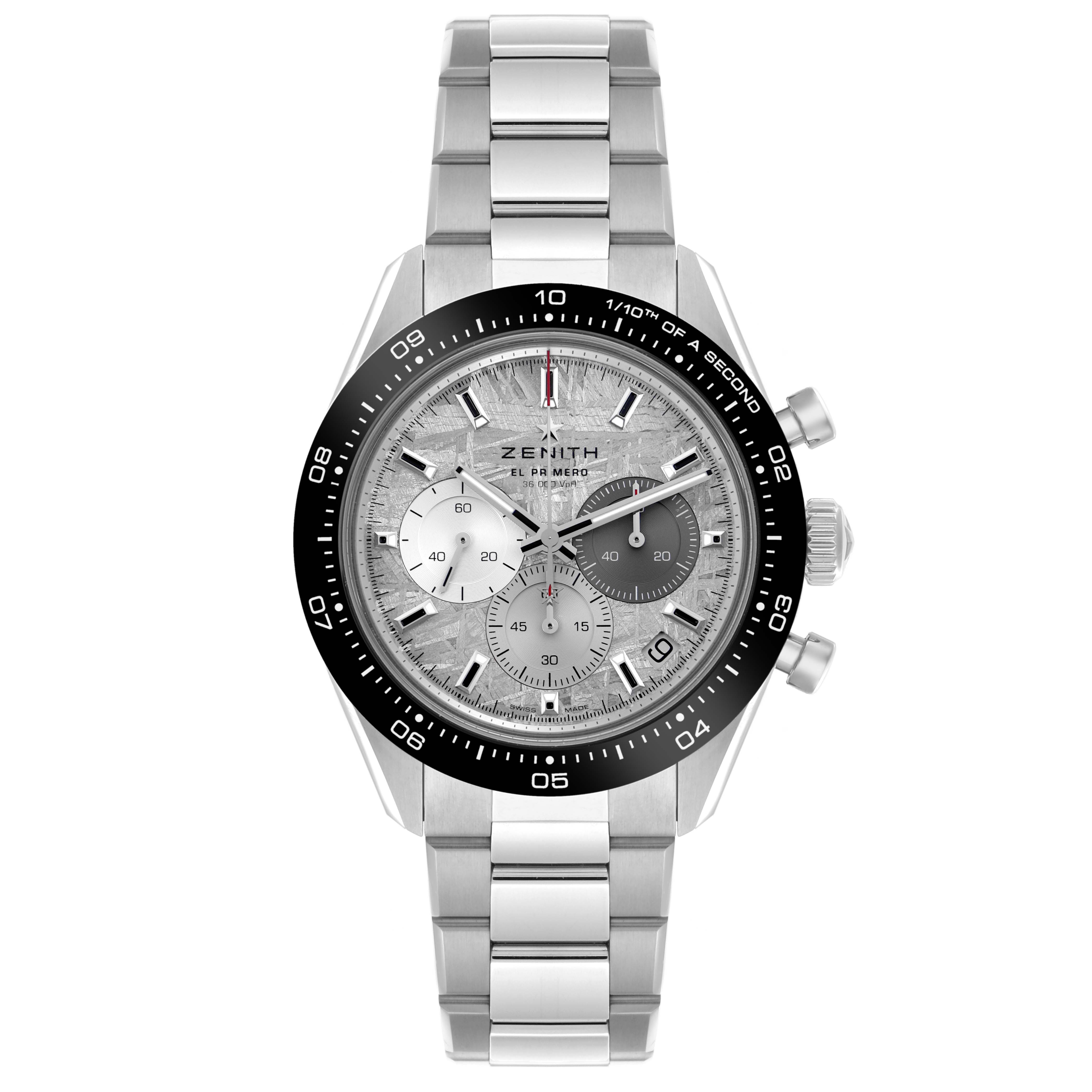 Chronomaster Sport 41mm in Steel  on Steel Bracelet with Meteorite  Dial