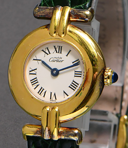 must de Cartier Vermeil Yellow Gold Plated with White Dial 