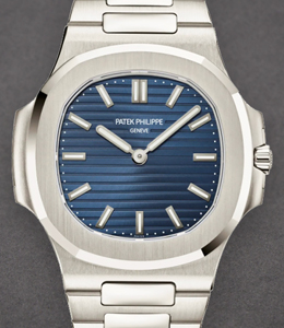 Nautilus 5610P 50th Anniversary 38mm in Platinum - L.E 2000 pcs on Platinum Bracelet with Sunburst Blue Dial