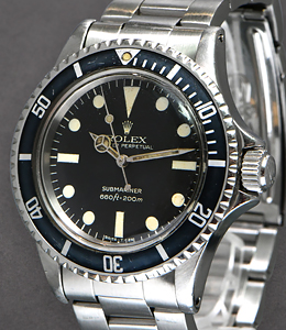 Submariner No Date Ref 5513 - Circa 1971 on Oyster Bracelet - Nice Patina