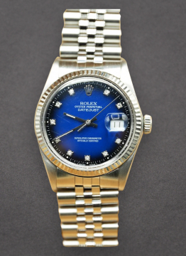 Pre-Owned Rolex 16014 Datejust 36mm in Steel with Fluted Bezel 16014