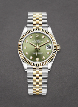 Pre-Owned Rolex 278273 Mid Size Datejust 31mm in Steel with Yellow Gold Fluted Bezel 278273