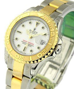 Yacht-Master 2-Tone in Steel and Yellow Gold Bezel on Steel and Yellow Gold Oyster Bracelet with White Dial