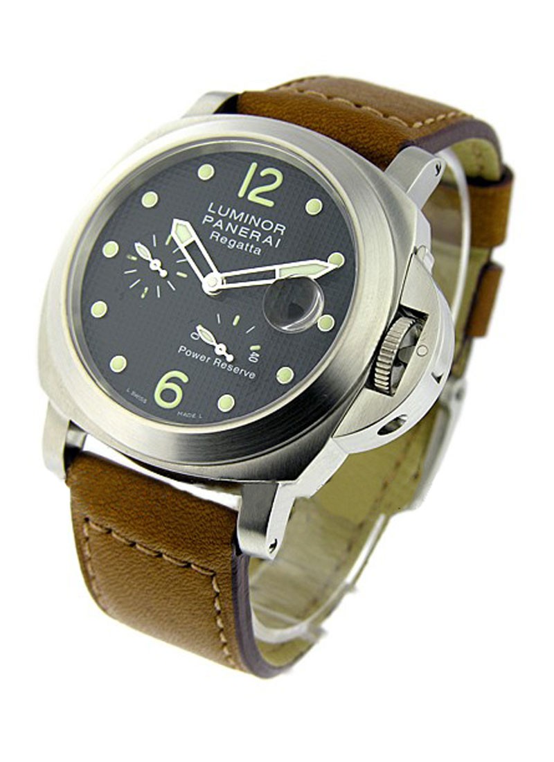 PAM 222 Luminor Power Reserve Regatta Special Edition 2005 Steel on Strap with Black Dial Limited to 500 pcs PAM00222