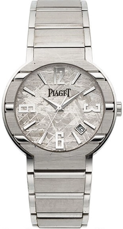 Polo 38mm in White Gold  on White Gold Bracelet with Meteorite Dial