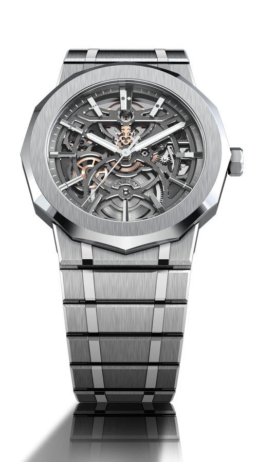 Admiral 39mm in Titanium on Titanium Bracelet with Skeleton Dial