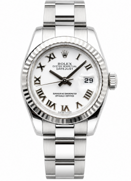 Pre-Owned Rolex 179174 Datejust 26mm in Steel with Fluted Bezel 179174