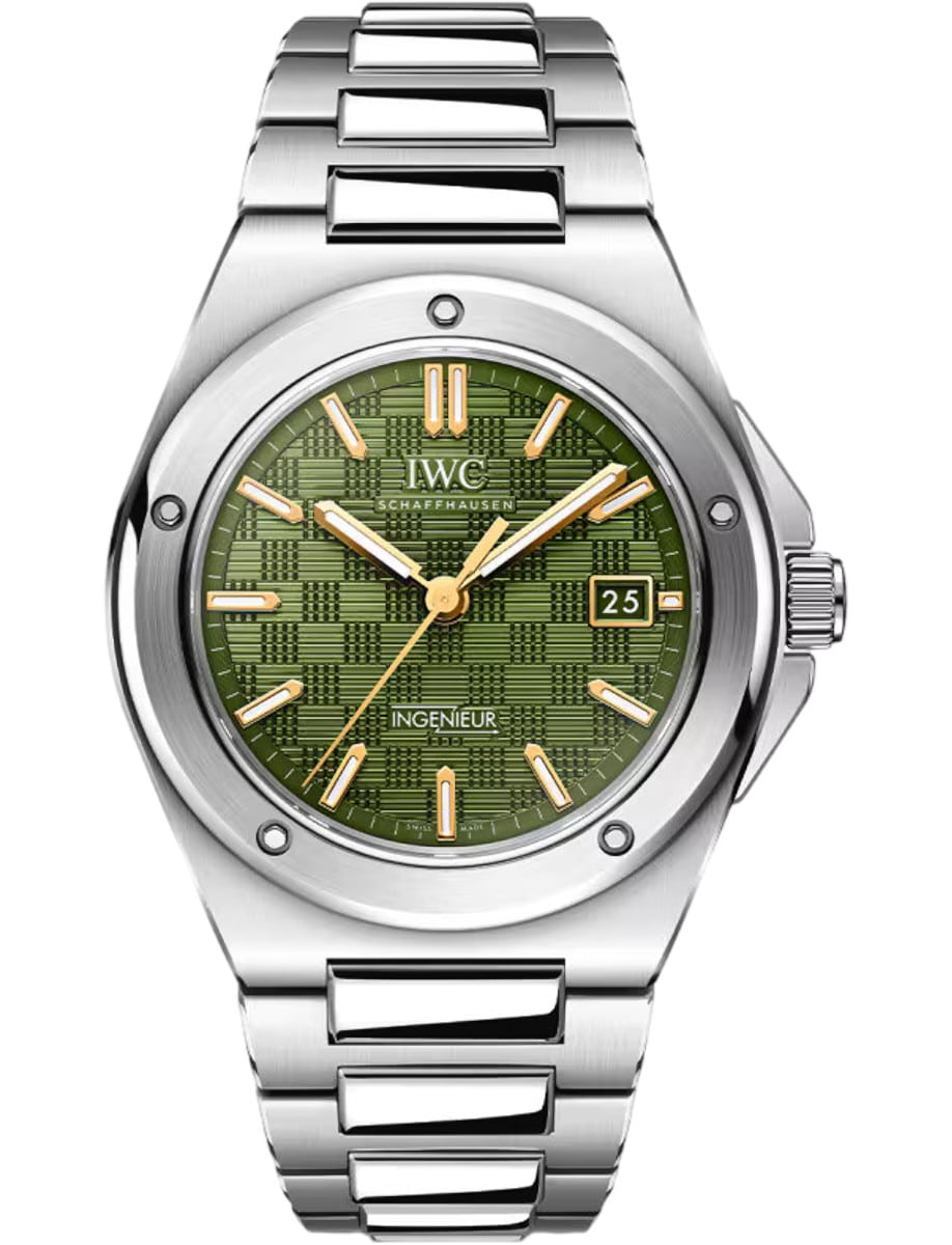 Ingenieur 40mm Automatic in Steel on Steel Bracelet with Green Dial