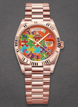 Rolex Unworn 128235 President Day-Date 36mm in Rose Gold with Fluted Bezel 128235
