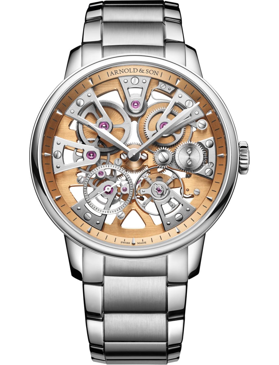 Nebula 40mm in Steel on Steel Bracelet with Skeleton Dial 
