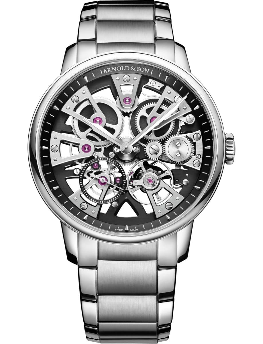 Nebula 40mm in Steel on Steel Bracelet with Skeleton Dial 