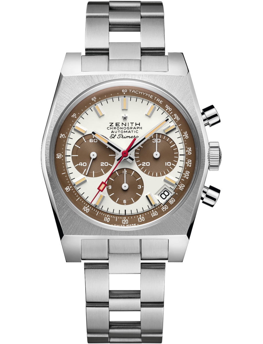 Chronomaster Revival A384 37mm Automatic in Steel on Steel Bracelet with White Lacquer Dial