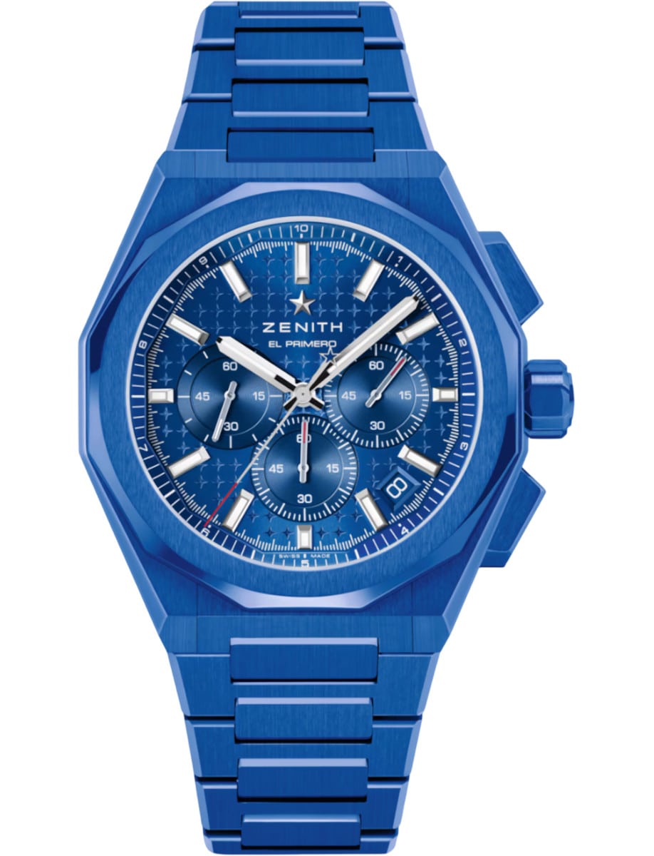 Defy Skyline Chronograph 41mm in Blue Ceramic - L.E 160 Piece on Blue Ceramic Bracelet with Blue Dial