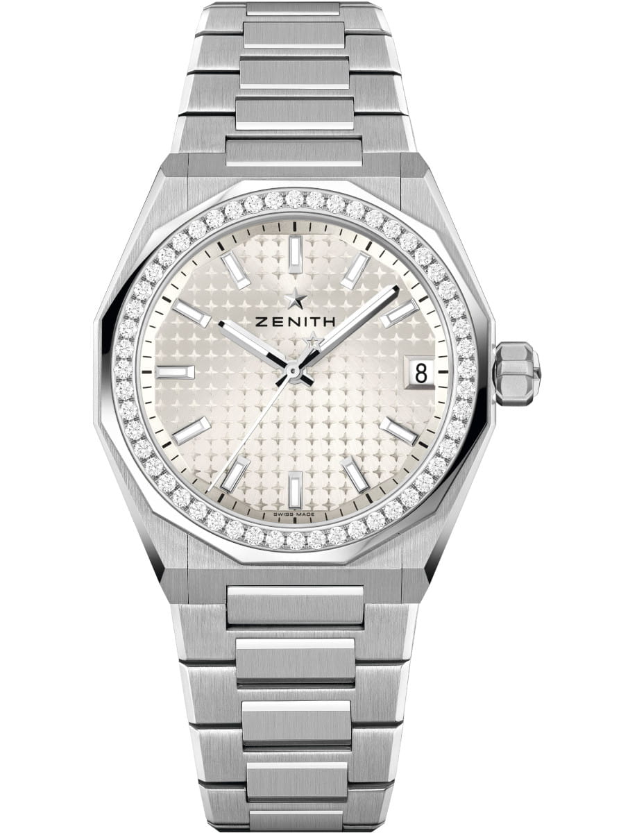 Defy Skyline 36mm Automatic in Steel on Steel Bracelet with Silver Dial