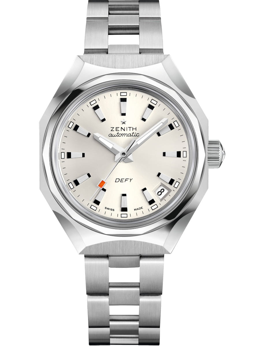 Defy Revival A3643 37mm Automatic in Steel on Steel Bracelet with Silver Dial