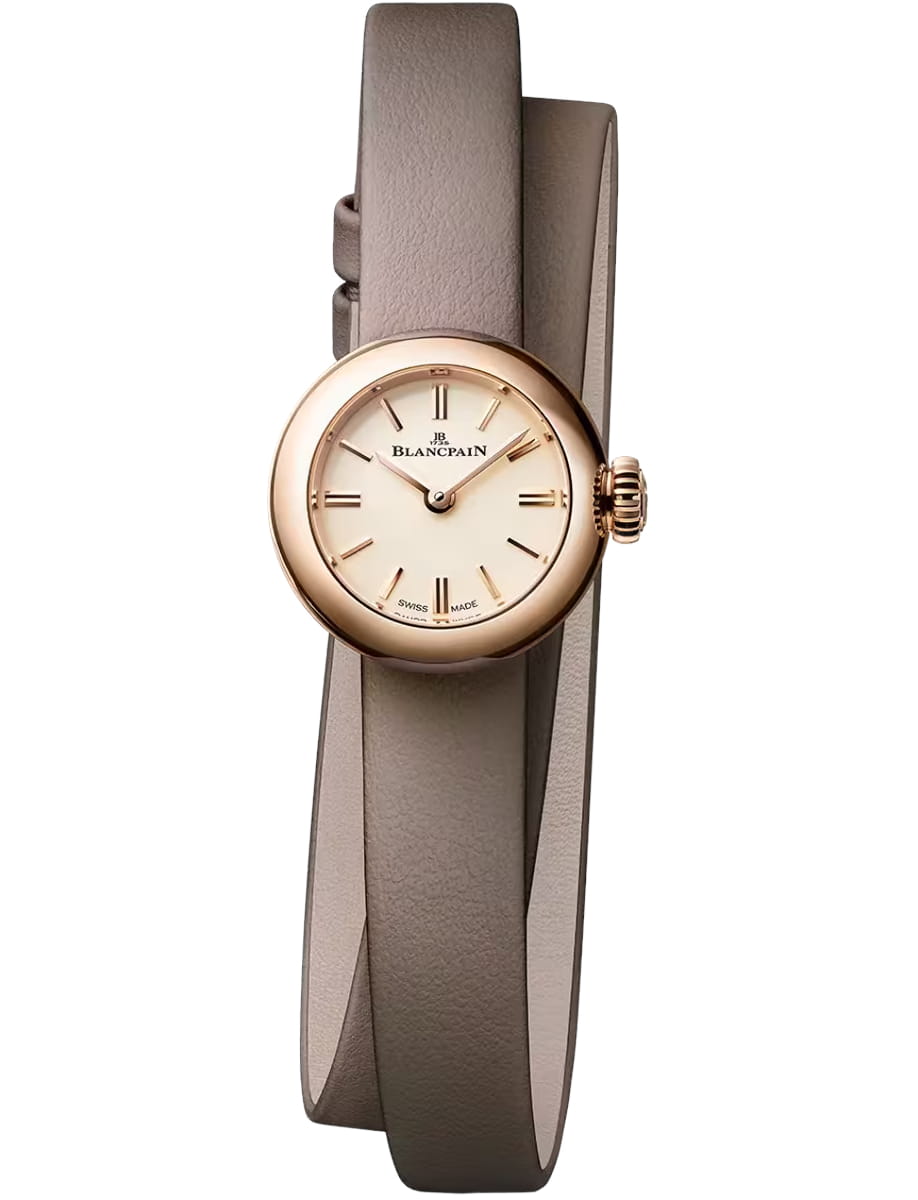 Ladybird Lady B 19mm in Rose Gold on Grey Calf Leather Strap with Opaline Dial