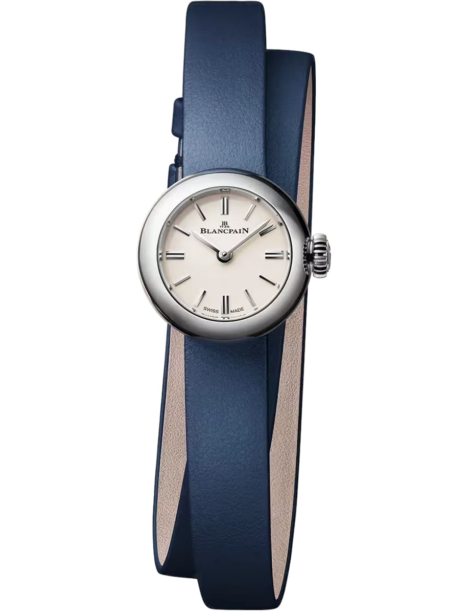 Ladybird Lady B 19mm in Steel on Blue Calf Leather Strap with Opaline Dial