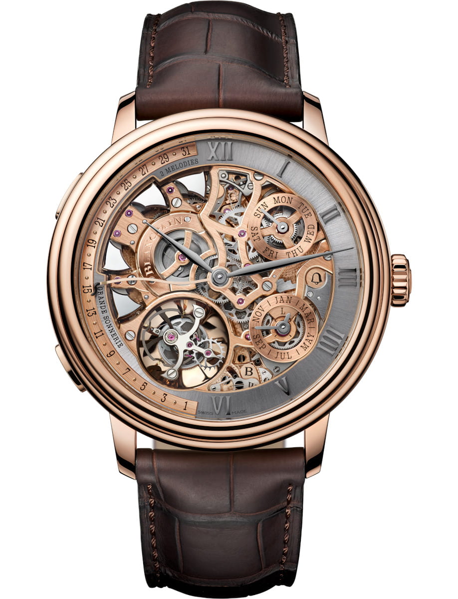 Specialites Grande Double Sonnerie 47mm in Red Gold on Brown Alligator Leather Strap with Skeleton Dial - L.E 2 Pieces
