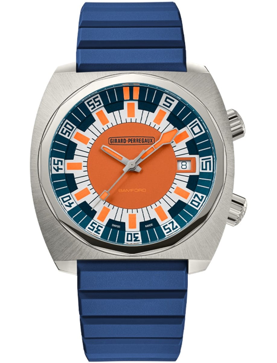 Deep Diver Legacy Editions in Titanium on Blue Rubber Strap with Blue Dial
