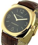PAM 231 - Radiomir Base in Rose Gold on Brown Leather Strap with Black Dial