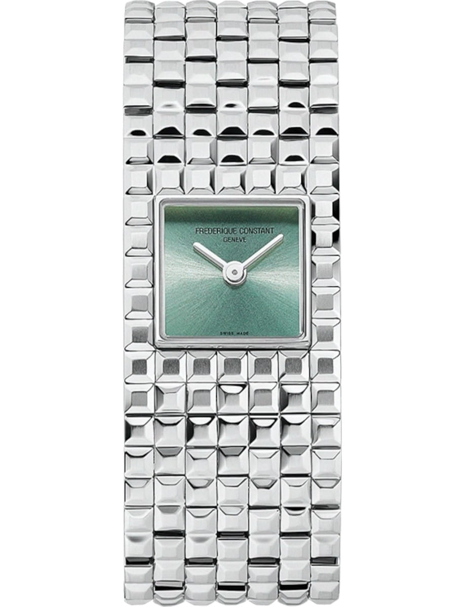 Classics Ladies Manchette 25.7mm in Steel on Steel Bracelet with Mint Green Dial