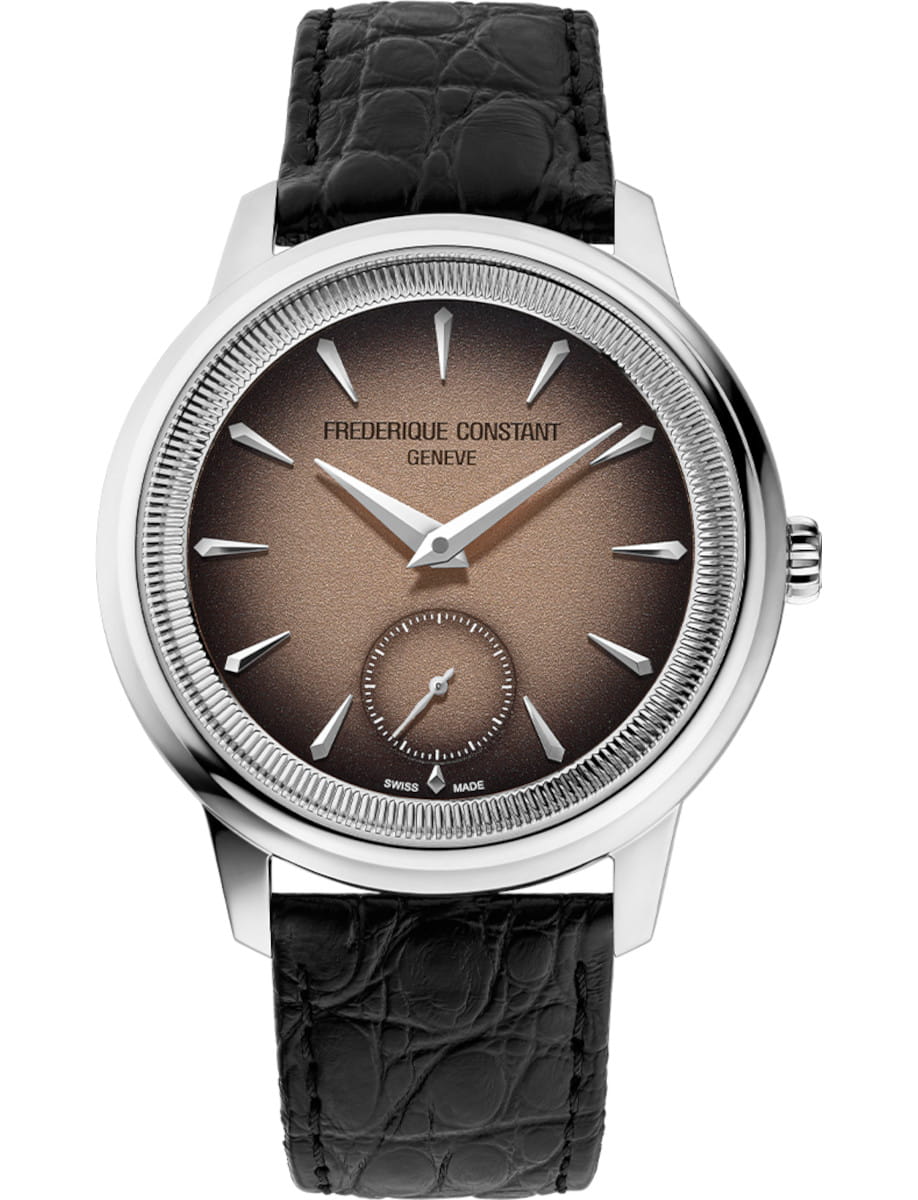 Classics Moneta Handwinding 38.5mm in Steel - L.E 999 Piece on Black Crocodile Leather Strap with Salmon Gradient Dial