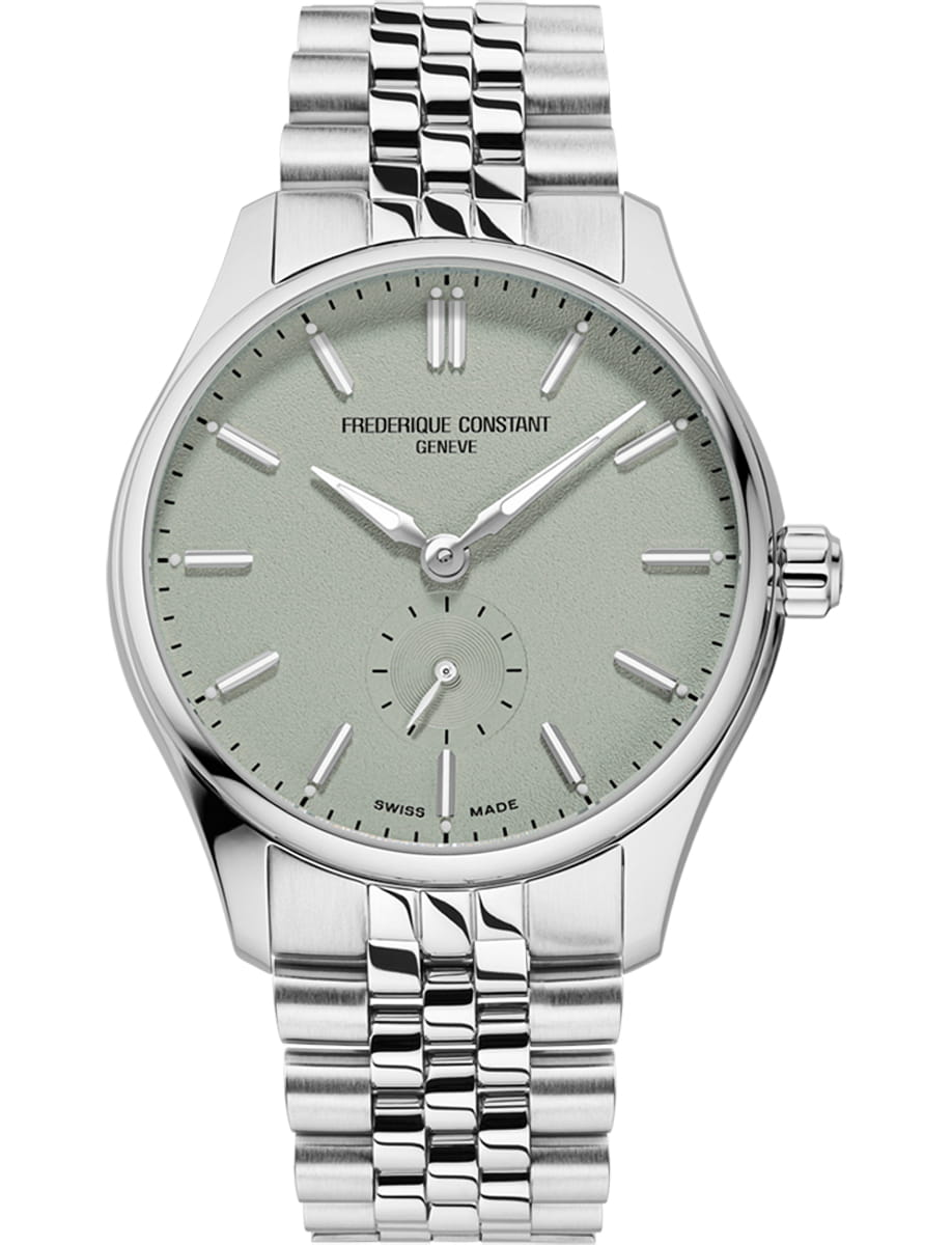 Classics Index Small Seconds Automatic 39mm in Steel on Steel Bracelet with Sage Green Dial