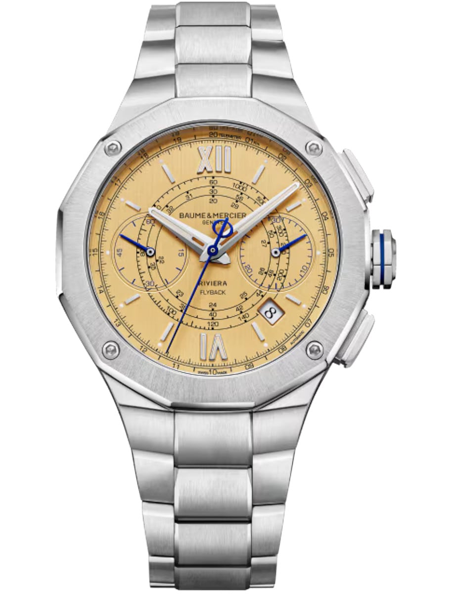 Riviera 41mm Automatic in Steel - Limited to 73 Pieces on Steel Bracelet with Yellow Dial