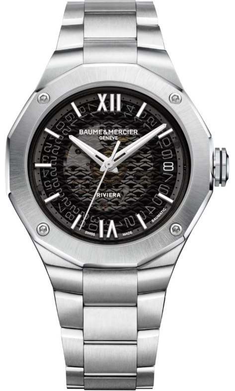 Riviera 43mm Automatic in Steel on Steel Bracelet with Slate Grey Dial