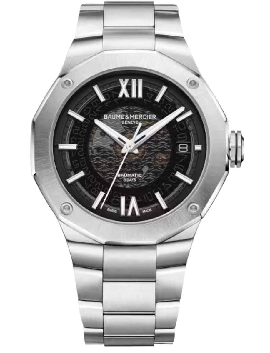 Riviera 42mm Automatic in Steel on Steel Bracelet with Slate Grey Dial