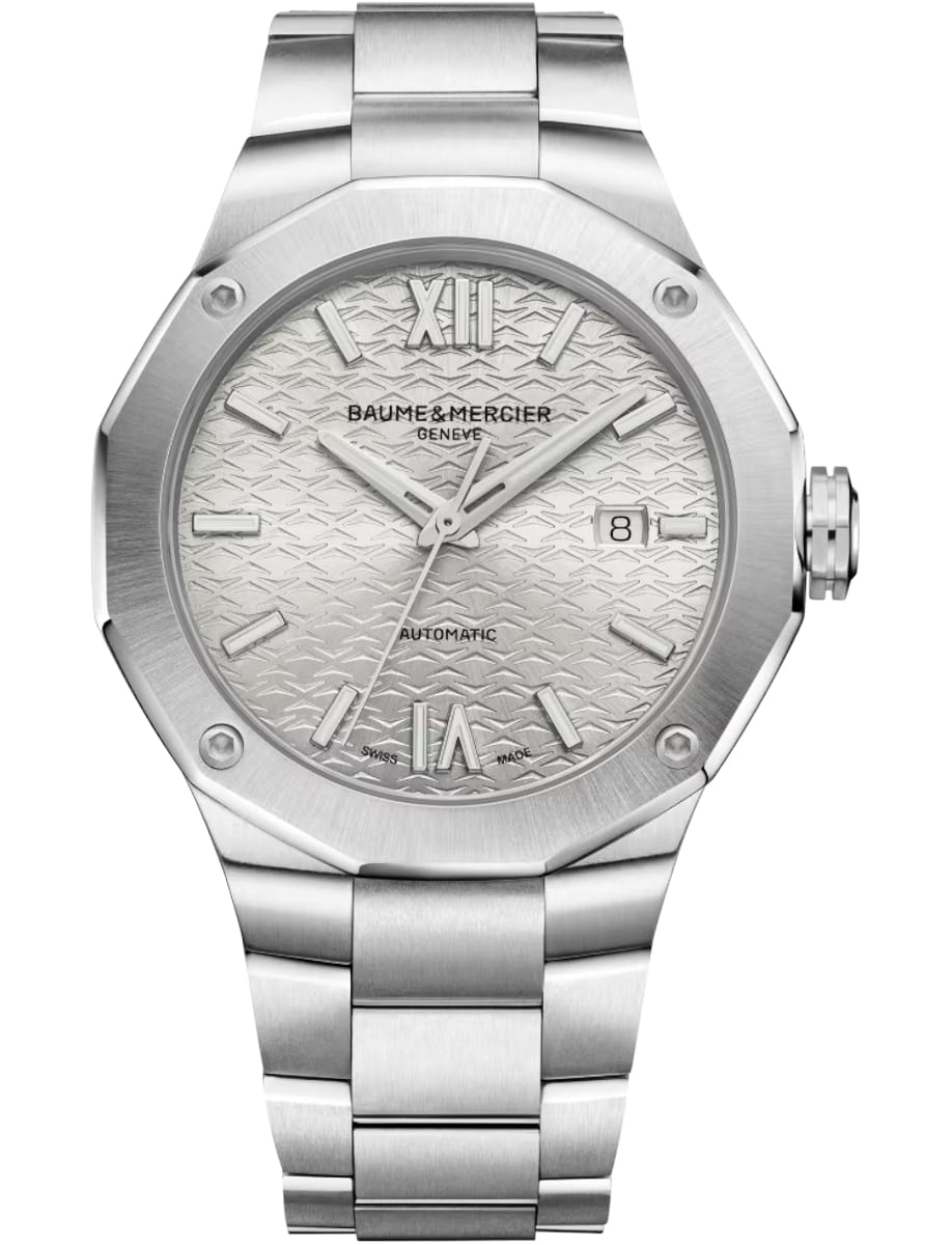 Riviera 42mm Automatic in Steel on Steel Bracelet with Silver Dial