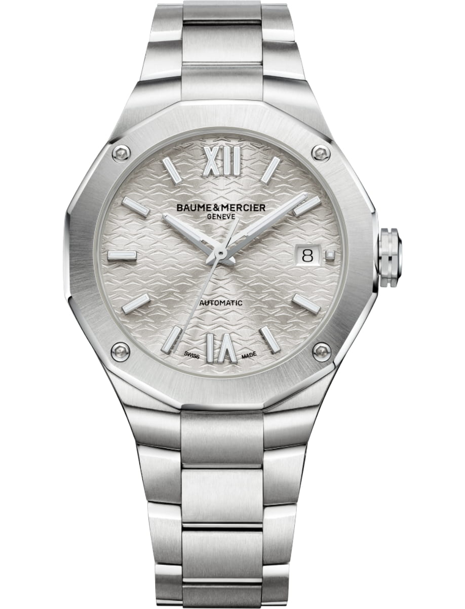 Riviera 36mm Automatic in Steel on Steel Bracelet with Silver Dial