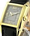 Lady's Vintage 1945 in Yellow Gold Yellow Gold on Strap with Grey Diamond Dial