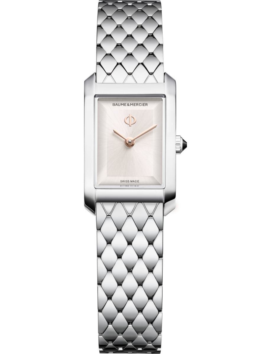 Hampton Quartz in Steel  on Steel Bracelet with Silver Dial