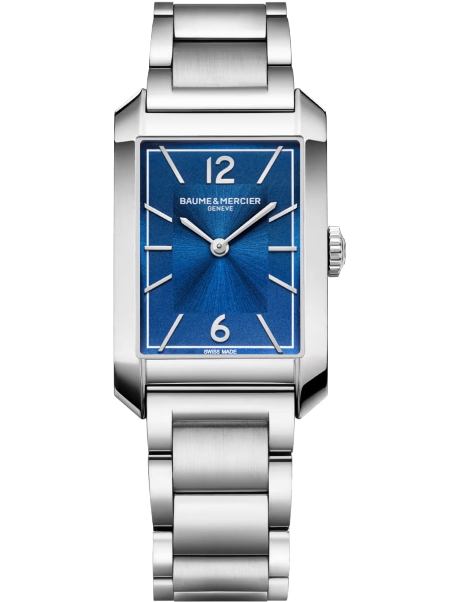 Hampton Quartz in Steel on Steel Bracelet with Blue Dial