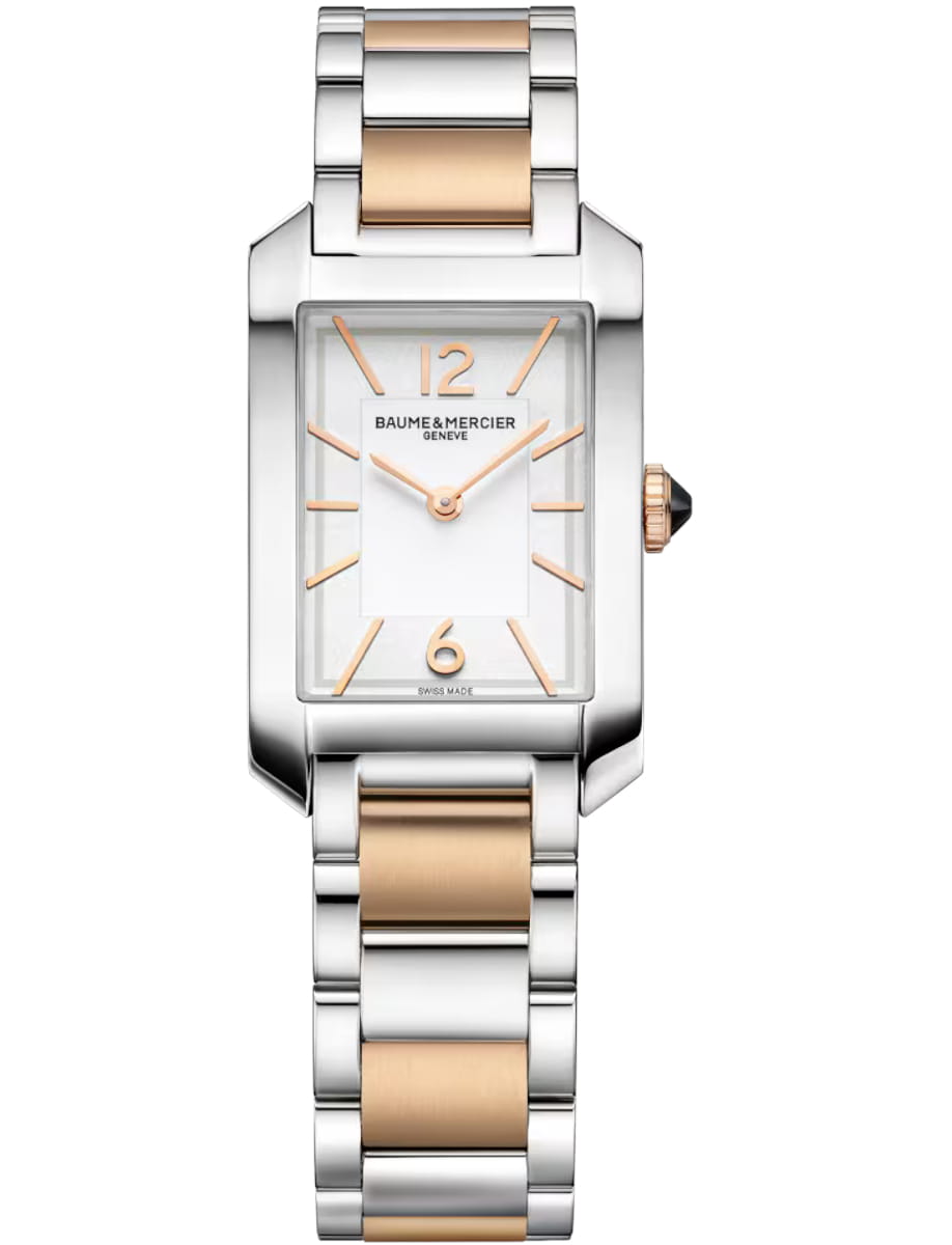 Hampton Quartz in Steel on Steel Bracelet with White Dial