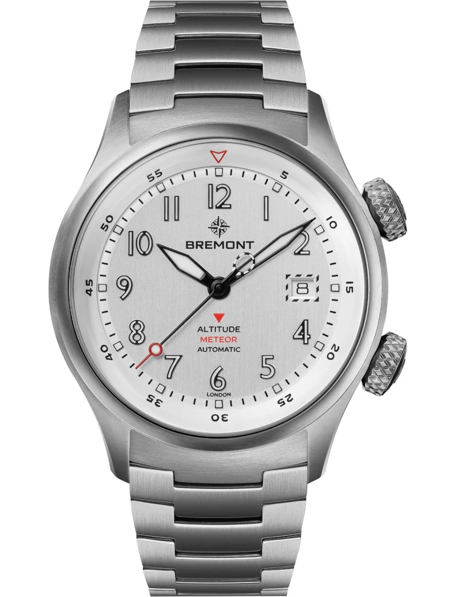 Altitude MB Meteor 42mm in Titanium on Titanium Bracelet with Silver Dial