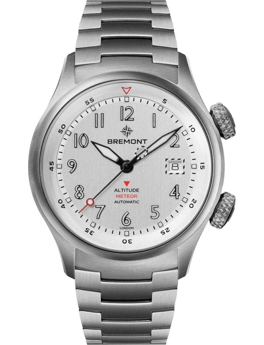Altitude MB Meteor 42mm in Titanium on Titanium Bracelet with Silver Dial