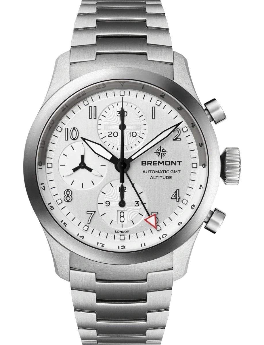 Altitude Chronograph GMT 42mm in Titanium on Titanium Bracelet with Silver Dial