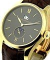 Classique Elegance Big Date Moon   Yellow Gold with Dark Grey Dial 